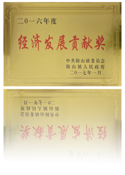 經(jīng)濟(jì)發(fā)展貢獻(xiàn)獎(jiǎng)